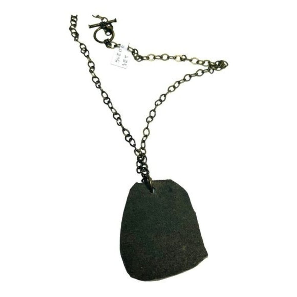 Artisan Broken China Leather Necklace Handcrafted W/ Floret China Teacup - Picture 9 of 13
